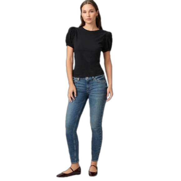 PAIGE Verdugo ankle skinny jeans faded navy women’s size 28 mid-rise - Picture 12 of 12